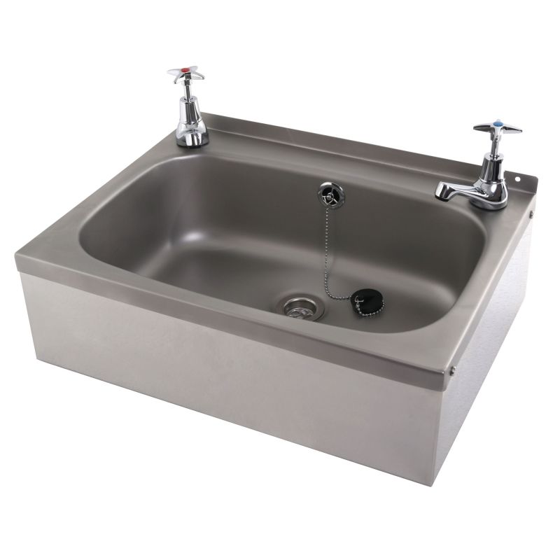 Wall Mounted Wash Basin with Apron Support