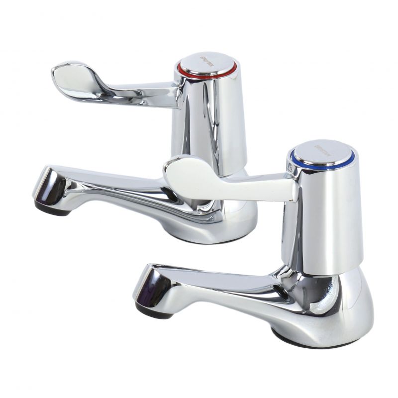 Lever Operated Basin Taps With 3