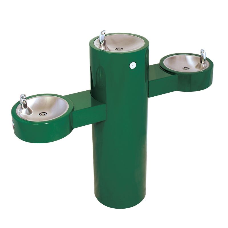 Free Standing Tri-Level Outdoor Drinking Fountain